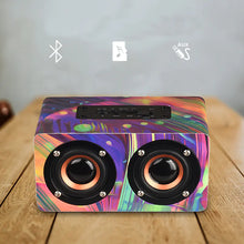 Load image into Gallery viewer, D50 Colorful Wooden Wireless Bluetooth Speaker ITDinos®