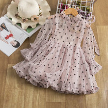 Load image into Gallery viewer, Girls Princess Dress with Wooden Ears & Polka Dot Bow ITDinos®