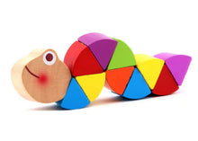 Load image into Gallery viewer, Colorful Wooden Caterpillar Toy MG117 for Kids ITDinos®