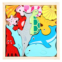 Load image into Gallery viewer, 3D Cartoon Animal Wooden Puzzle for Early Learning ITDinos®