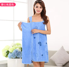 Load image into Gallery viewer, Quick Dry Microfiber Bath Towel & Spa Robe for Women ITDinos®