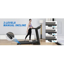 Load image into Gallery viewer, Compact Easy Folding Treadmill Motorized Running Jogging Machine With Audio Speakers And Incline Adjuster ITDinos®