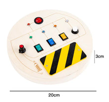 Lade das Bild in den Galerie-Viewer, Bright Start LED Wooden Busy Board – Early Learning Toy for Kids ITDinos®