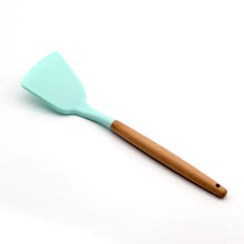 Load image into Gallery viewer, Wooden Handle Silicone Kitchen Utensil Set (11 Pieces) ITDinos®