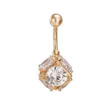 Load image into Gallery viewer, Colorful Square Crystal Navel Ring Body Piercing Jewelry ITDinos®