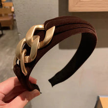 Load image into Gallery viewer, Black Velvet Fairy Headband with Wide Brim Style