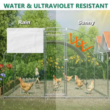 Load image into Gallery viewer, Large Chicken Coop Metal Chicken Track With Waterproof And UV Cover, Dome Shape Walk-In Fence Chicken Coop For Outdoor And Yard Farm Use ITDinos®