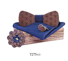 Load image into Gallery viewer, Custom Logo Wooden Bow Tie for Weddings (Pink) ITDinos®