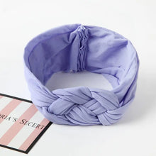 Load image into Gallery viewer, Nylon Headband with Cross Chinese Knot for Babies