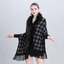 Load image into Gallery viewer, Scarf Shawl with Fringe and Sleeves