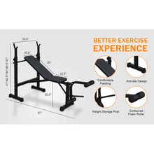 Lade das Bild in den Galerie-Viewer, Weightlifting Bench, Bench Press Set With Squat And Bench ITDinos®