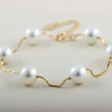 Load image into Gallery viewer, 925 Silver Natural Freshwater Pearl Bracelet ITDinos®