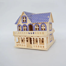 Load image into Gallery viewer, 3D Wooden House Model (Aegean Villa) Puzzle Toy ITDinos®