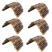 Load image into Gallery viewer, Hamster Bridge Wooden Bridge Toy Rat Ladder for Small Animals Cage Wood Ladder Natural Hideout for Guinea Pig Chinchilla Ferret Reptile (Pack of 6) (6 Ladder) ITDinos®