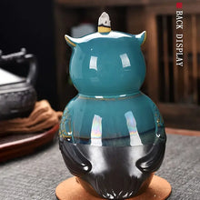 Lade das Bild in den Galerie-Viewer, 20pcs Backflow Incense Cones with Owl Ceramic Burner ITDinos®