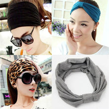 Load image into Gallery viewer, Exaggerated Wide Headband in Solid Cotton Fabric