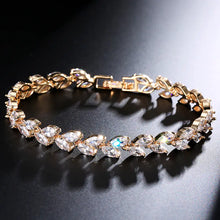 Load image into Gallery viewer, Minimalist Willow Leaf Bracelet with AAA Zircon Stones ITDinos®