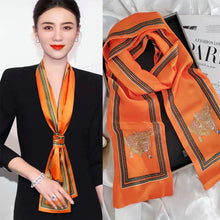 Load image into Gallery viewer, Chic Long Silk Scarf for Women - Versatile Spring Accessory