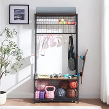 Load image into Gallery viewer, Garage Sports Equipment Storage Rack With Bench Storage Rack ITDinos®
