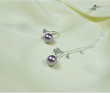 Lade das Bild in den Galerie-Viewer, 18K Gold Plated Freshwater Pearl Ring with Purple Pearl ITDinos®