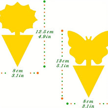 Load image into Gallery viewer, 100pcs Yellow Sticky Traps for Fruit Flies & Gnats