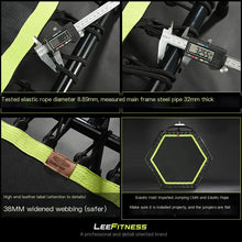 Lade das Bild in den Galerie-Viewer, Fitness-Trampolin für Erwachsene, 40"/48" sechseckig, mit Griffen