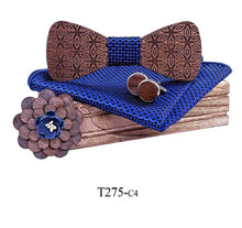 Load image into Gallery viewer, Custom Logo Wooden Bow Tie for Weddings (Pink) ITDinos®