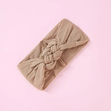 Load image into Gallery viewer, Nylon Headband with Cross Chinese Knot for Babies