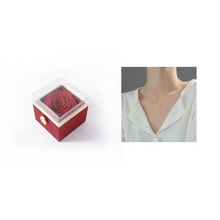Load image into Gallery viewer, Fashion Acrylic Rotating Rose Jewelry Box ITDinos®