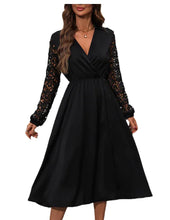 Load image into Gallery viewer, Elegant Long Lace High Waist Slimming Dress ITDinos®