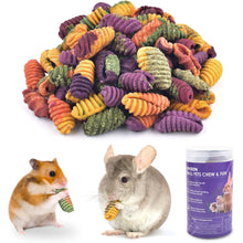 Load image into Gallery viewer, ERKOON Chinchilla Treats Chew Toys for Teeth for Rabbit Guinea Pig Gerbil Rat Dwarf Hamster(Small Size) ITDinos®
