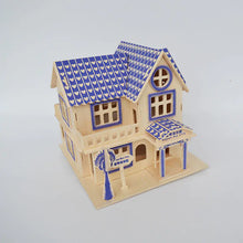 Load image into Gallery viewer, 3D Wooden House Model (Aegean Villa) Puzzle Toy ITDinos®