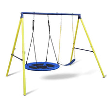 Load image into Gallery viewer, Frame Metal Swing Set With Slide ITDinos®