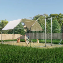 Load image into Gallery viewer, 10 Ft. X 13 Ft. Galvanized Large Metal Walk In Chicken Coop Cage Farm Poultry Run Hutch Hen House ITDinos®