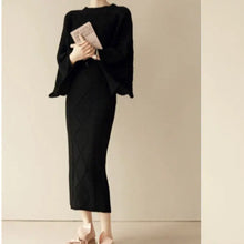 Lade das Bild in den Galerie-Viewer, Korean Style Autumn Winter Knit Sweater Dress Set ITDinos®
