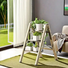 Load image into Gallery viewer, 3 Step Ladder, Aluminum Alloy Ladder, Folding Ladder, With Wide Non-skid Pedals 300 Lb Capacity Home Office Portable Ladder, Light And Strong Compact, Can Be Used In The Study Bedroom Kitchen Office ITDinos®