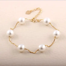 Load image into Gallery viewer, 925 Silver Natural Freshwater Pearl Bracelet ITDinos®