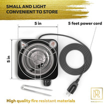 Load image into Gallery viewer, Coal Burner for Hookah Cubes 500W with Grid Black Heat Hookah Burner Electric ITDinos®