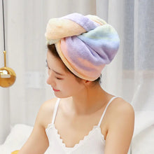 Load image into Gallery viewer, Rainbow Microfiber Bath Towel for Quick Drying Hair ITDinos®