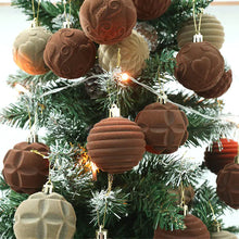 Load image into Gallery viewer, 12-Pack Velvet Christmas Tree Ornaments - Plastic Balls ITDinos®