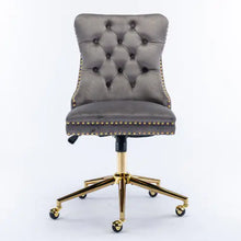 Load image into Gallery viewer, Home Office Chair With Tufted Velvet Buttons