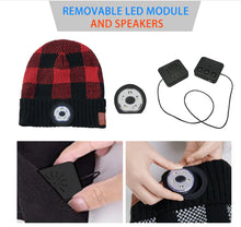 Load image into Gallery viewer, Bluetooth 5.0 Binaural Stereo Knit Hat with LED ITDinos®