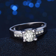 Load image into Gallery viewer, Zircon Ring with Micro Inlaid Stones in Rose Gold ITDinos®