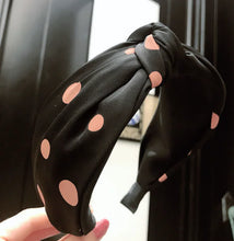 Load image into Gallery viewer, Spring Wide Brim Polka Dot Fabric Headband