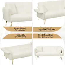 Lade das Bild in den Galerie-Viewer, 70.1 Futon Sofa Bed, Convertible Double Sofa Bed With Folding Armrests For Living Rooms And Small Spaces ITDinos®