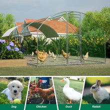 Load image into Gallery viewer, Large Chicken Coop Metal Chicken Track With Waterproof And UV Cover, Dome Shape Walk-In Fence Chicken Coop For Outdoor And Yard Farm Use ITDinos®