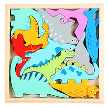 Load image into Gallery viewer, 3D Cartoon Animal Wooden Puzzle for Early Learning ITDinos®