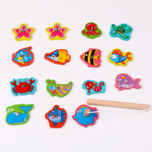 Load image into Gallery viewer, Magnetic Fishing Toy Set for Kids - Wooden Educational Game ITDinos®