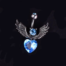 Load image into Gallery viewer, Fashion Crystal Zircon Wing Navel Ring with Steel ITDinos®