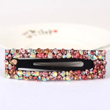 Load image into Gallery viewer, Korean Style Rectangular BB Hair Clip with Rhinestones